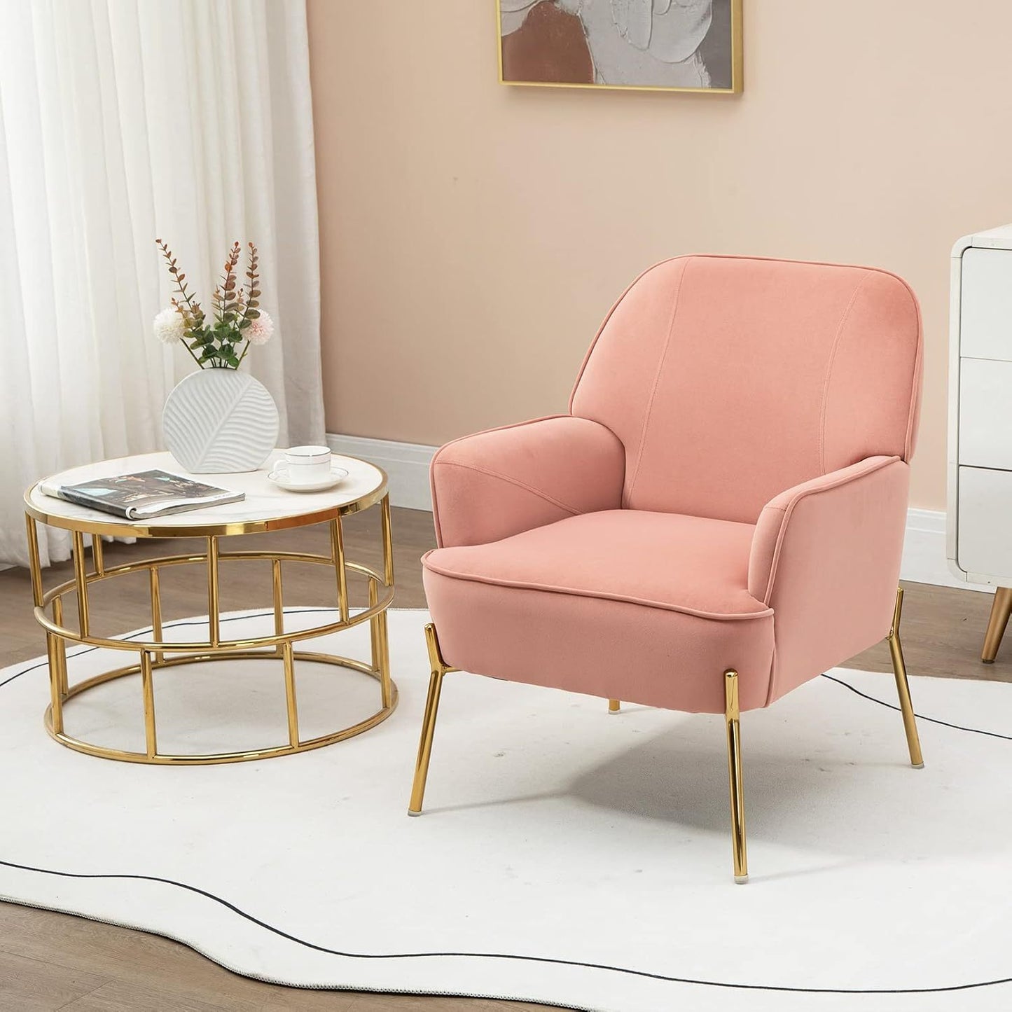 Sepnine Velvet Lounge Stoel