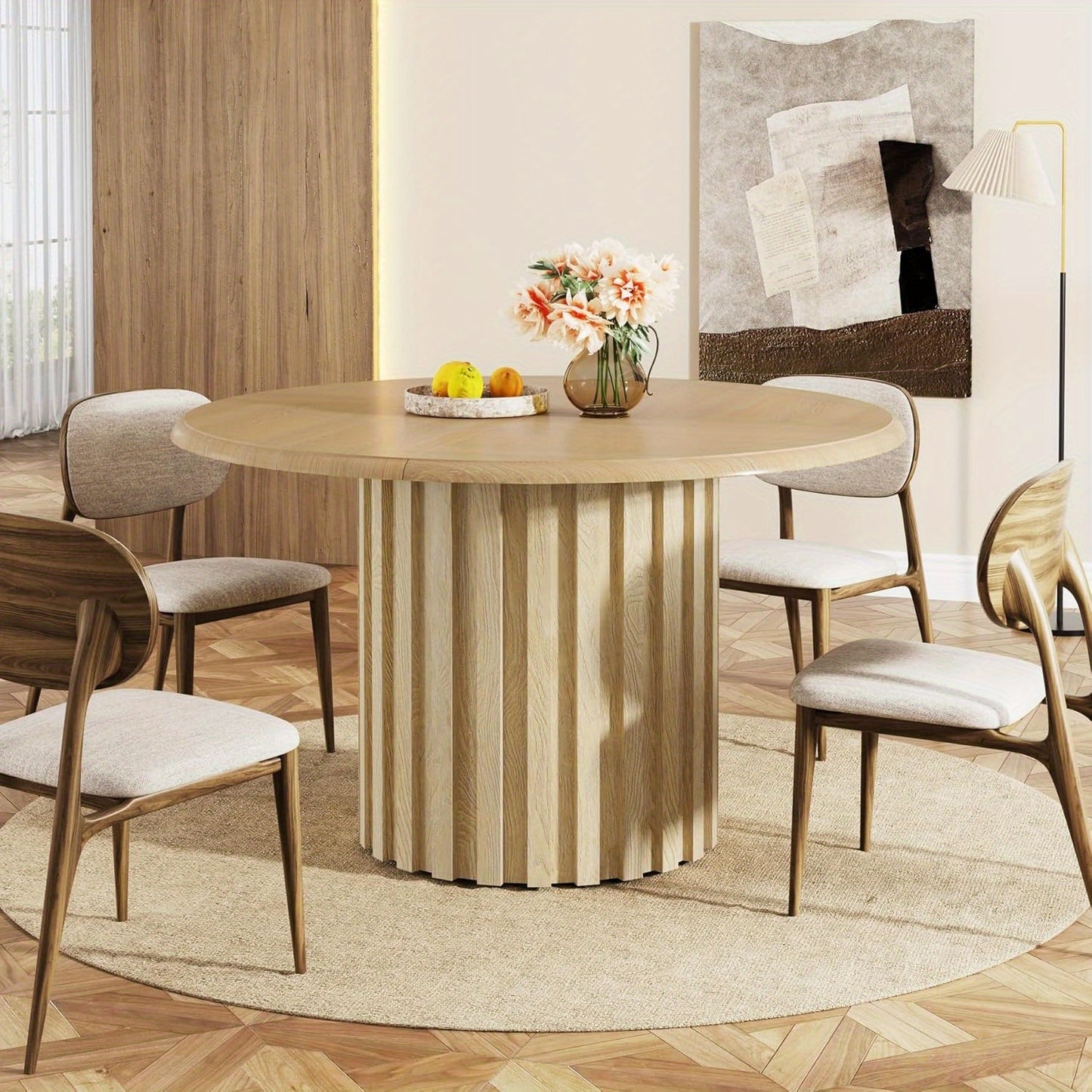PureForm Moderne Houten Eettafel 120 cm