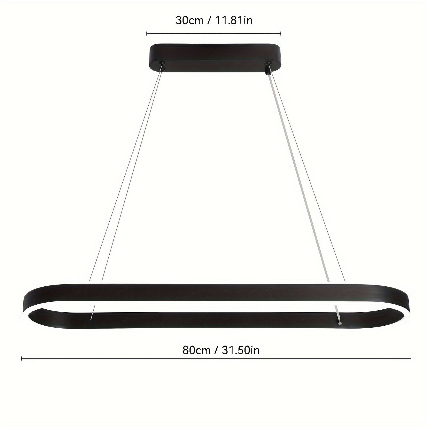 Moderne Ovale Hanglamp - Dimbaar LED