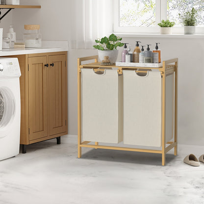 Bamboe Dual-Compartment Wasmand