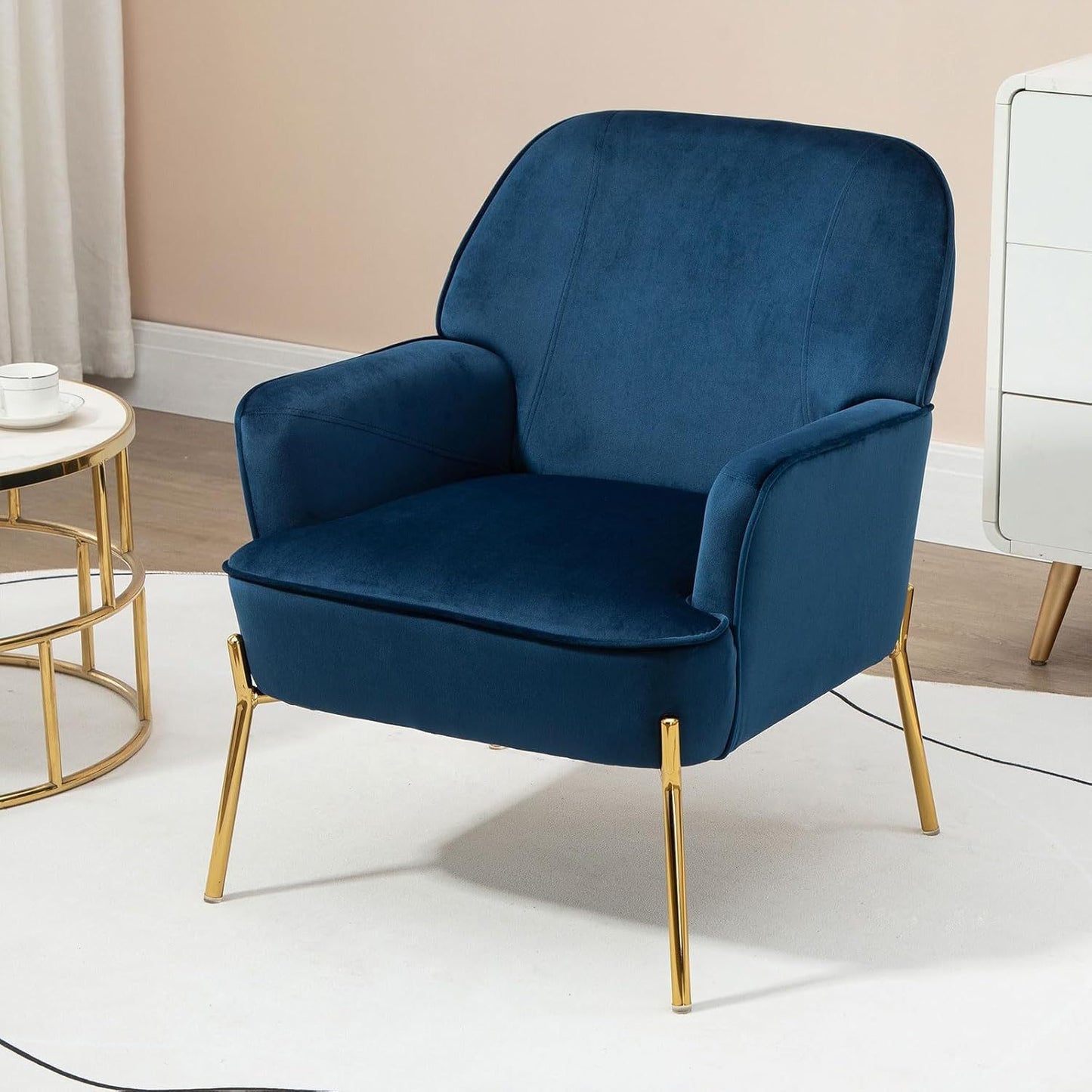 Sepnine Velvet Lounge Stoel