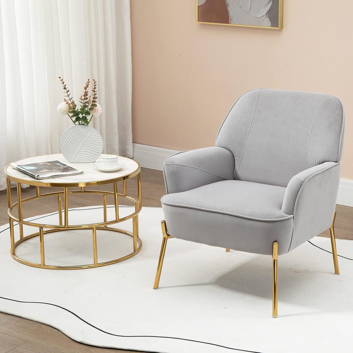 Sepnine Velvet Lounge Stoel