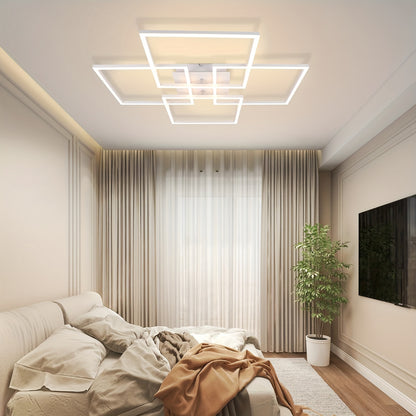 Moderne LED Plafondlamp – Dimbaar met 3 Lichtkleuren en Afstandsbediening