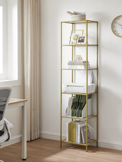Luxe Gouden Wandrek met Glas - 6 Lagen