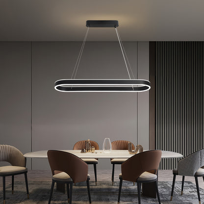 Moderne Ovale Hanglamp - Dimbaar LED