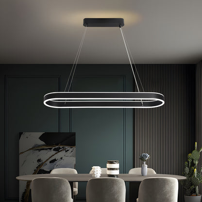 Moderne Ovale Hanglamp - Dimbaar LED
