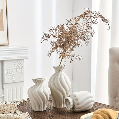 Serenity Vibes – 3-delige Boho Keramische Vaas Set