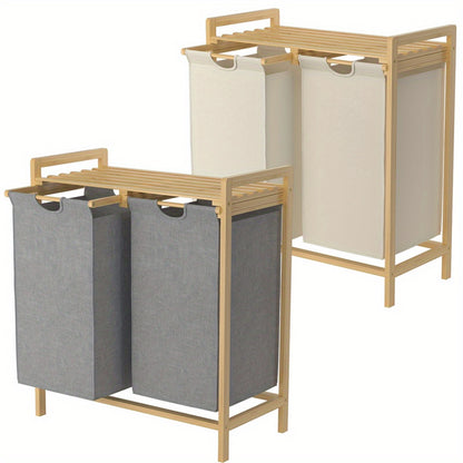 Bamboe Dual-Compartment Wasmand