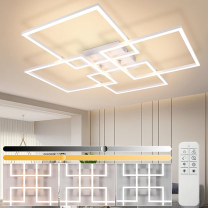 Moderne LED Plafondlamp – Dimbaar met 3 Lichtkleuren en Afstandsbediening