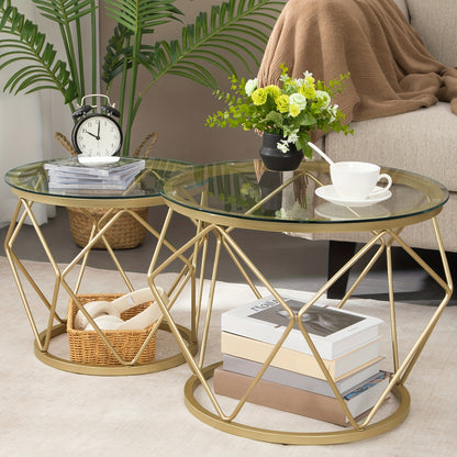 Luxe Ronde Bijzettafel Set