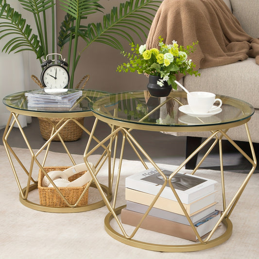 Luxe Ronde Bijzettafel Set