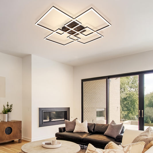 Moderne LED Plafondlamp – Dimbaar met 3 Lichtkleuren en Afstandsbediening