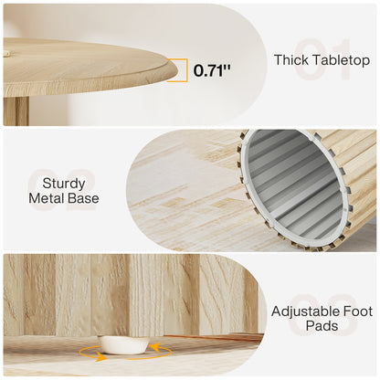 PureForm Moderne Houten Eettafel 120 cm