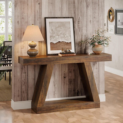 Rustieke Houten Wandtafel – Modern & Stijlvol met Uniek A-Frame Design