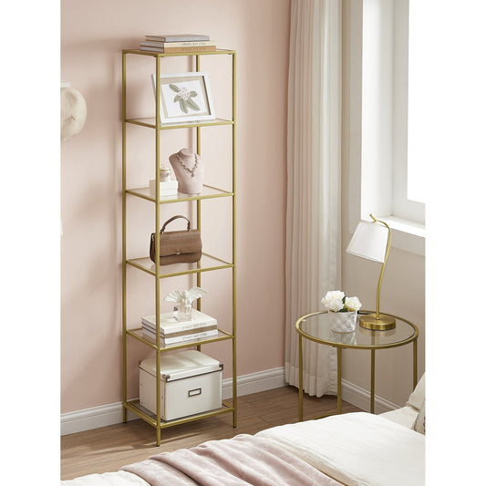 Luxe Gouden Wandrek met Glas - 6 Lagen