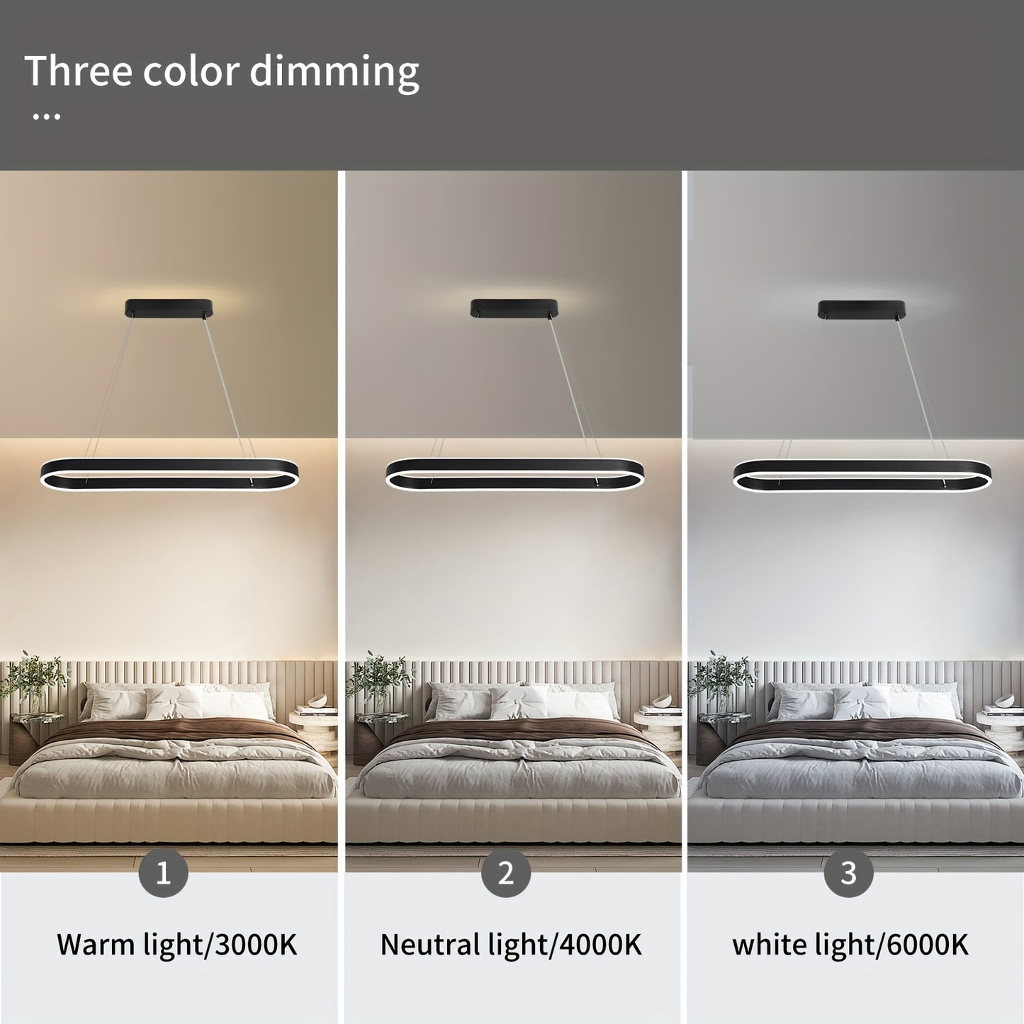 Moderne Ovale Hanglamp - Dimbaar LED